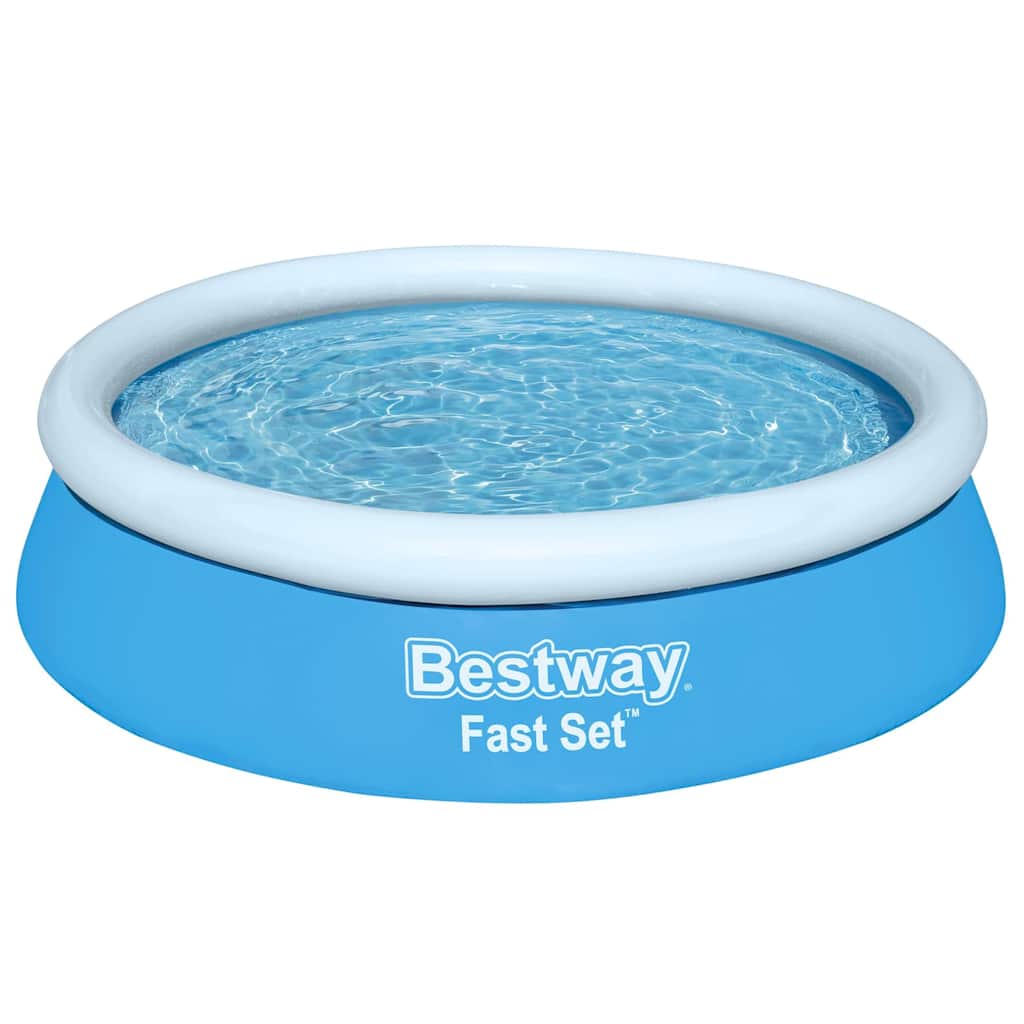 Bestway Πισίνα Φουσκωτή Στρογγυλή Fast Set Μπλε 183 x 51 εκ.