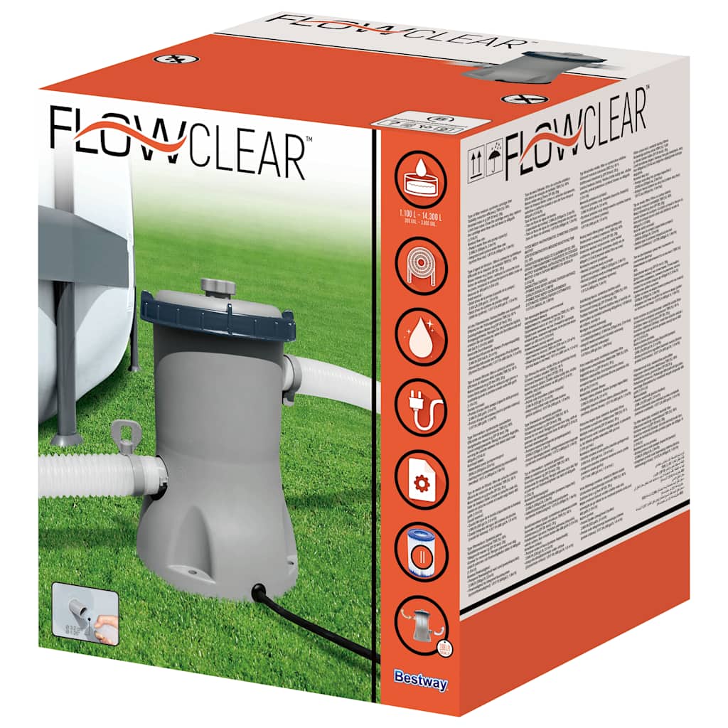 Bestway Αντλία / Φίλτρο Πισίνας Flowclear 2006 Λίτρα / Ώρα - Pakobazaar