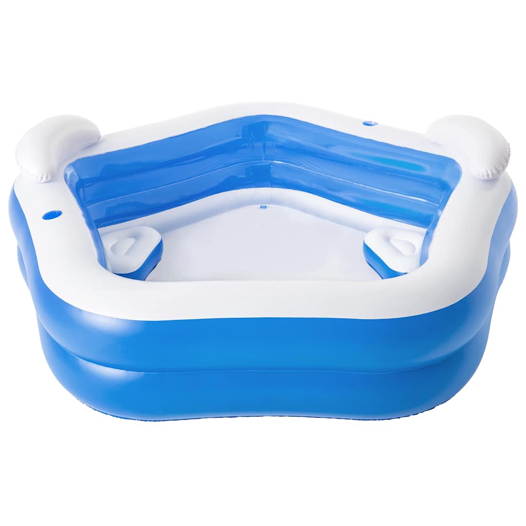 Bestway Πισίνα Family Fun Lounge 213 x 206 x 69 εκ. - Pakobazaar