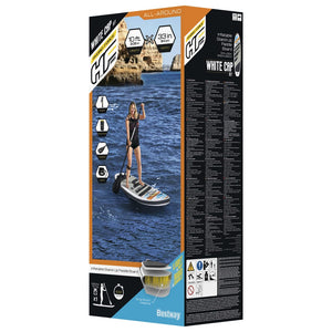 Bestway Hydro-Force Σανίδα SUP White Cap Set Φουσκωτή 305x84x12 εκ. - Pakobazaar