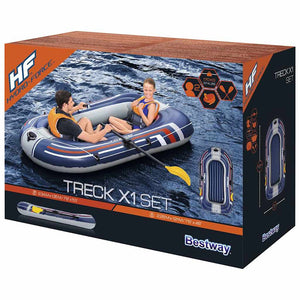 Bestway Βάρκα Φουσκωτή Hydro-Force Μπλε με Τρόμπα και Κουπιά - Pakobazaar