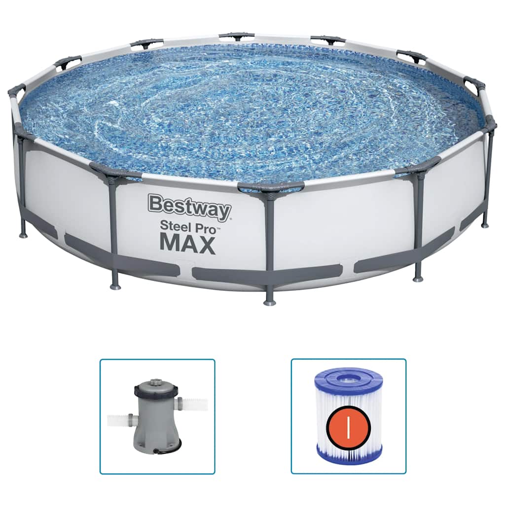 Bestway Σετ Πισίνας Steel Pro MAX 366 x 76 εκ. - Pakobazaar