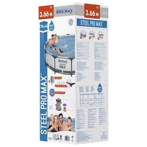 Bestway Σετ Πισίνας Steel Pro MAX 366 x 76 εκ. - Pakobazaar