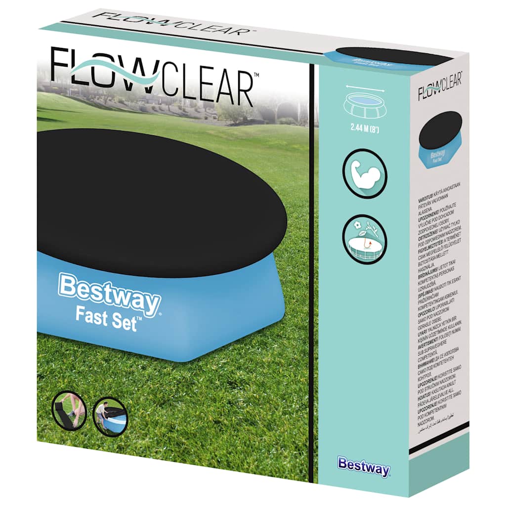Bestway Κάλυμμα Πισίνας Flowclear Fast Set 240 εκ. - Pakobazaar