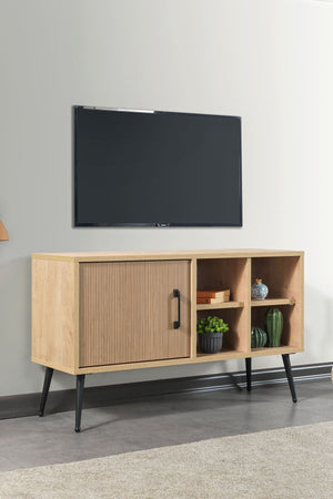 Έπιπλο Τηλεόρασης Imittos Δρυς Sapphire 100x35x60 εκ. Μελαμίνης