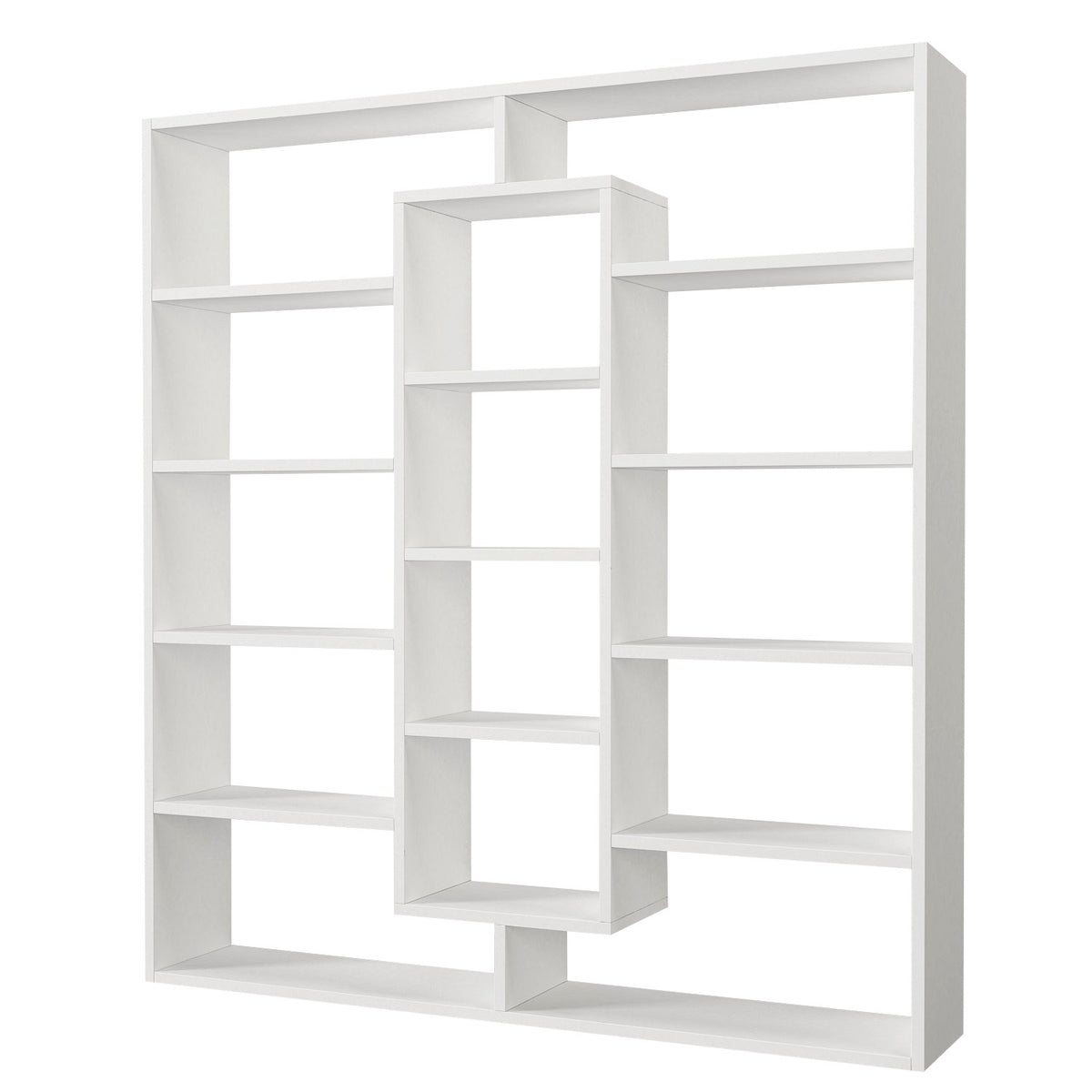 Βιβλιοθήκη Dikti Λευκό 125x22x135.7 εκ. Μελαμίνης