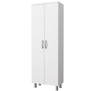 Ντουλάπι Μπάνιου Kiti Με Ράφια Λευκό 59.4x31.5x173.6 εκ. Μελαμίνης