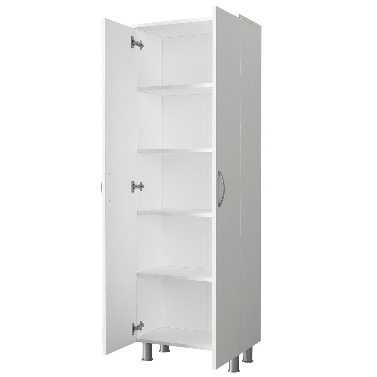 Ντουλάπι Μπάνιου Kiti Με Ράφια Λευκό 59.4x31.5x173.6 εκ. Μελαμίνης