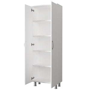 Ντουλάπι Μπάνιου Kiti Με Ράφια Λευκό 59.4x31.5x173.6 εκ. Μελαμίνης