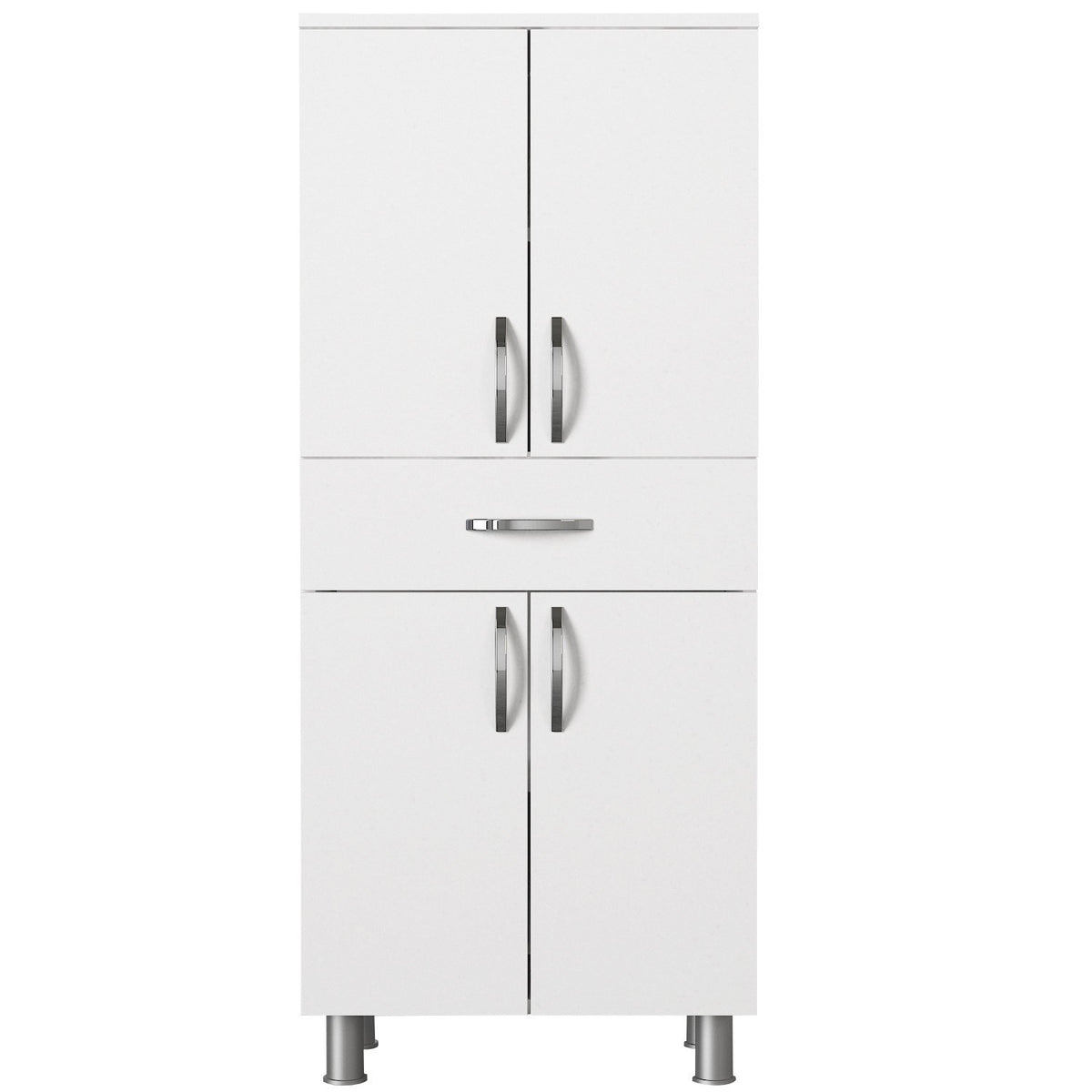 Ντουλάπι Μπάνιου Kiti Με Ράφια Λευκό 59.4x31.5x140 εκ. Μελαμίνης