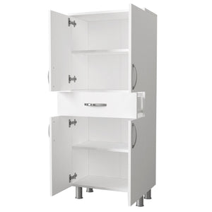 Ντουλάπι Μπάνιου Kiti Με Ράφια Λευκό 59.4x31.5x140 εκ. Μελαμίνης