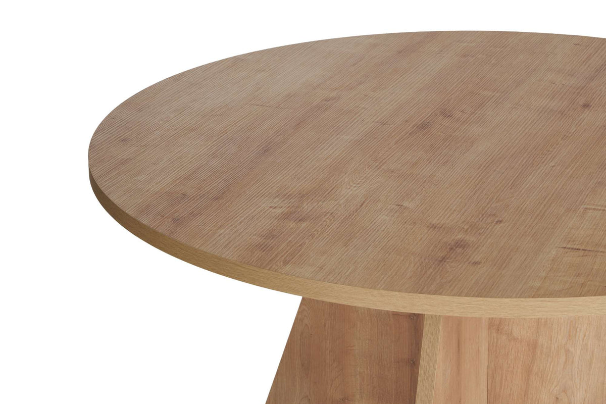 Τραπέζι Τραπεζαρίας Nisyros Δρυς Sapphire 120x120x75 εκ. Μελαμίνης