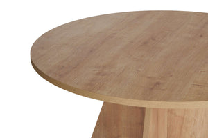 Τραπέζι Τραπεζαρίας Nisyros Δρυς Sapphire 120x120x75 εκ. Μελαμίνης