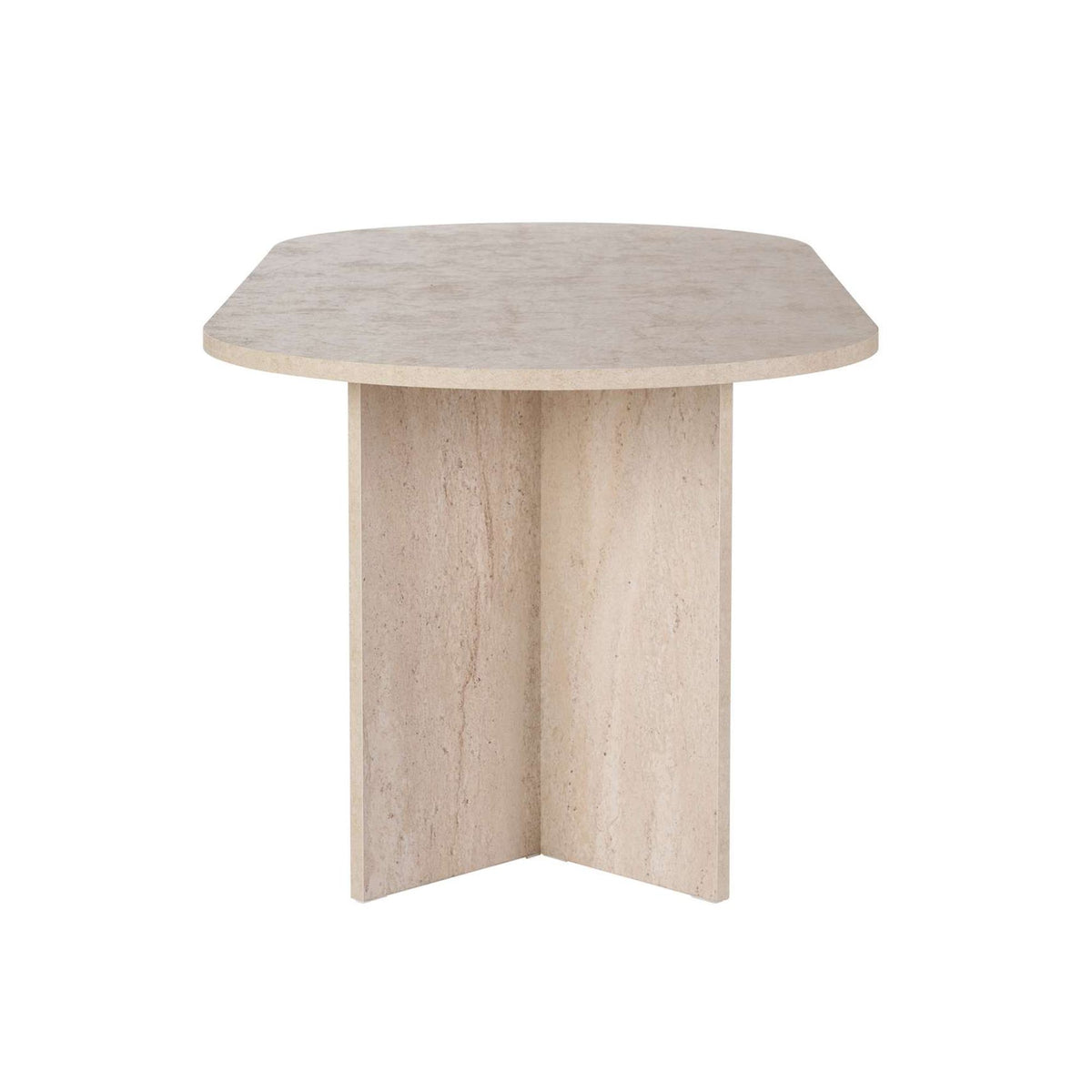 Τραπέζι Τραπεζαρίας Pserimos Travertine 200x90x75 εκ. Μελαμίνης