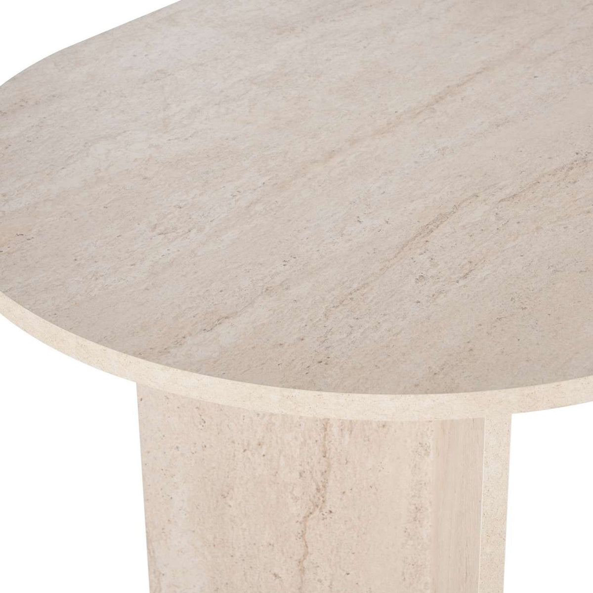 Τραπέζι Τραπεζαρίας Pserimos Travertine 200x90x75 εκ. Μελαμίνης