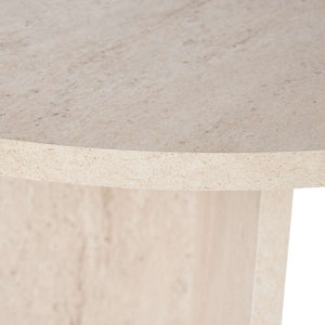 Τραπέζι Τραπεζαρίας Pserimos Travertine 200x90x75 εκ. Μελαμίνης