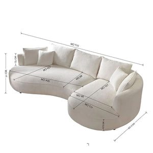 Γωνιακός Καναπές Gavrio Δεξιά Γωνία Γκρι 317x163.5x71 εκ.