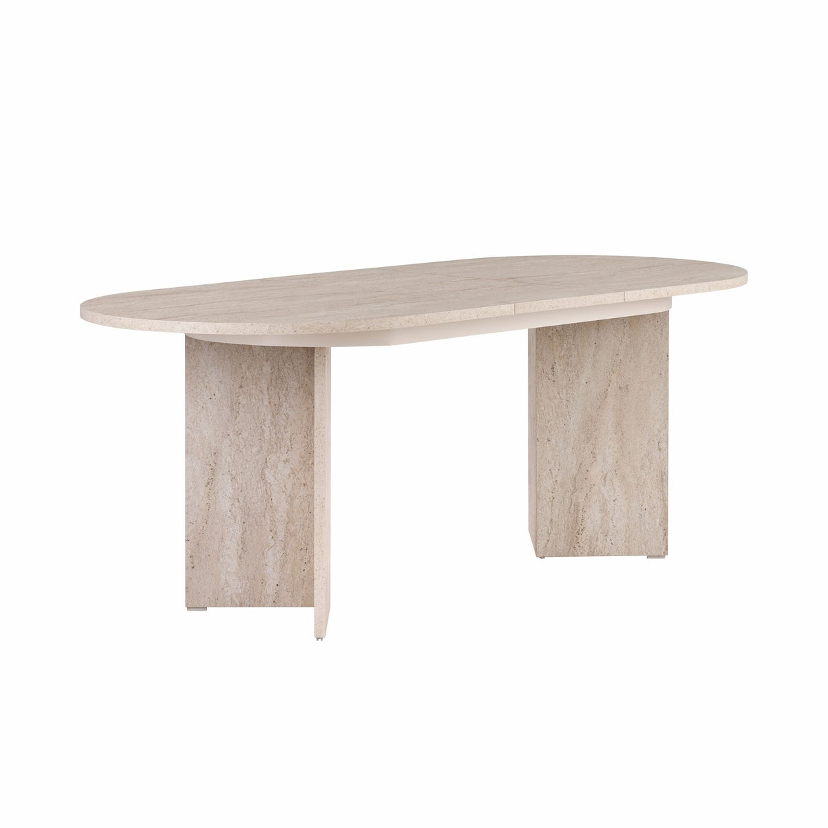 Τραπέζι Τραπεζαρίας Malona Επεκτεινόμενο Travertine 160x90x75 εκ. Μελαμίνης