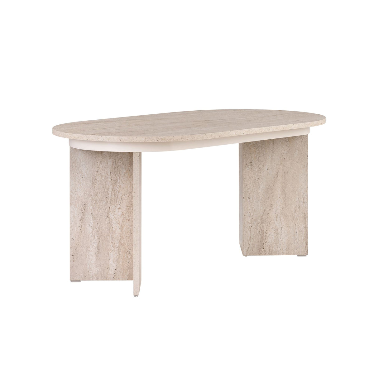 Τραπέζι Τραπεζαρίας Malona Επεκτεινόμενο Travertine 160x90x75 εκ. Μελαμίνης