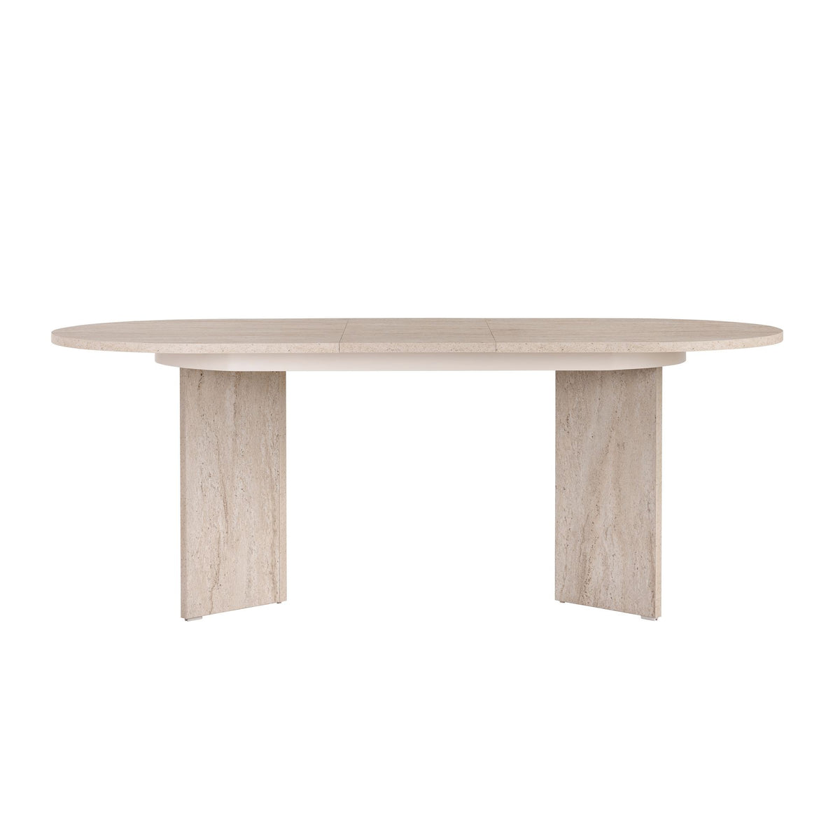 Τραπέζι Τραπεζαρίας Malona Επεκτεινόμενο Travertine 160x90x75 εκ. Μελαμίνης