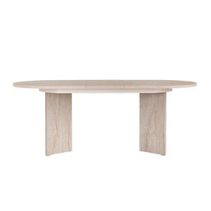 Τραπέζι Τραπεζαρίας Malona Επεκτεινόμενο Travertine 160x90x75 εκ. Μελαμίνης