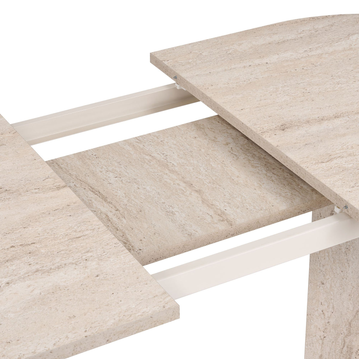 Τραπέζι Τραπεζαρίας Malona Επεκτεινόμενο Travertine 160x90x75 εκ. Μελαμίνης