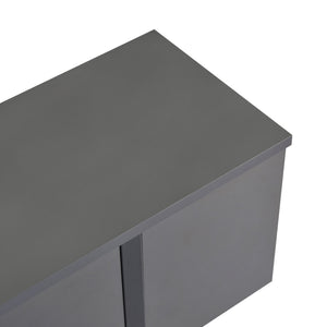 Έπιπλο Τηλεόρασης Seralia Ανθρακί - Μαύρο 180x30x50 εκ. Μελαμίνης