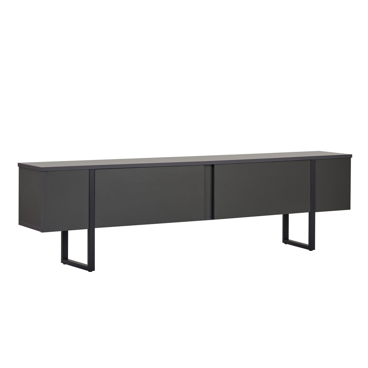 Έπιπλο Τηλεόρασης Seralia Ανθρακί - Μαύρο 180x30x50 εκ. Μελαμίνης