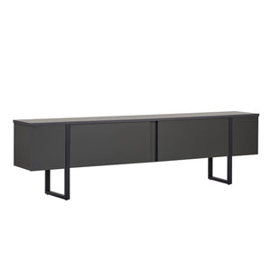 Έπιπλο Τηλεόρασης Seralia Ανθρακί - Μαύρο 180x30x50 εκ. Μελαμίνης