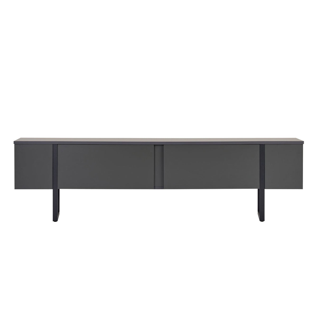 Έπιπλο Τηλεόρασης Seralia Ανθρακί - Μαύρο 180x30x50 εκ. Μελαμίνης