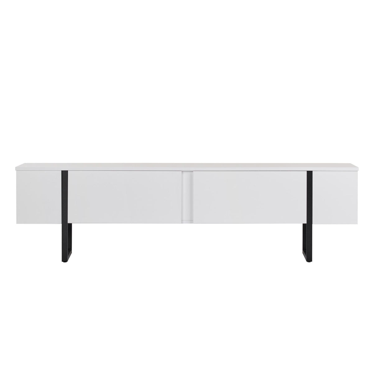 Έπιπλο Τηλεόρασης Seralia Λευκό - Μαύρο 180x30x45 εκ. Μελαμίνης