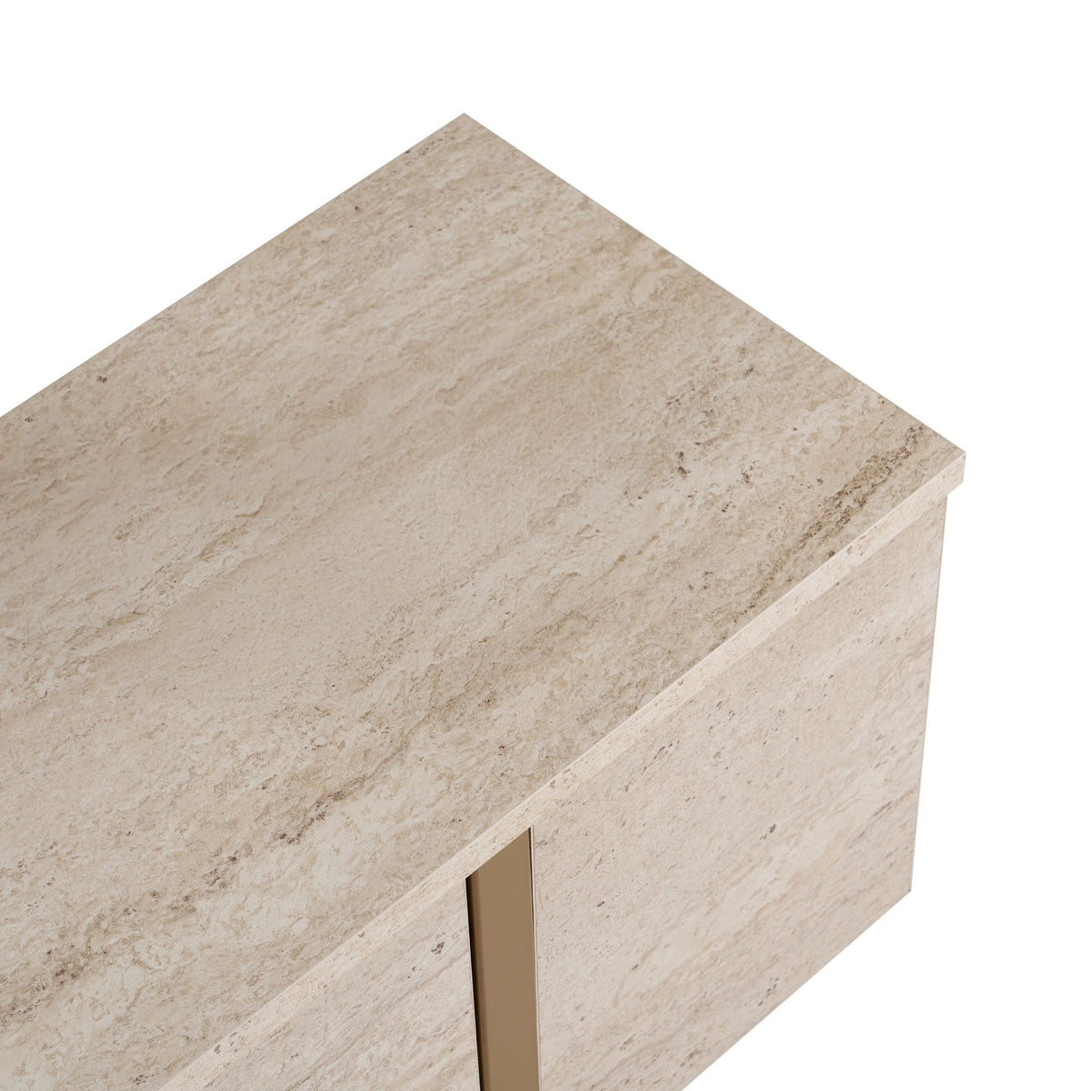 Έπιπλο Τηλεόρασης Seralia Travertine - Χρυσό 180x30x50 εκ. Μελαμίνης