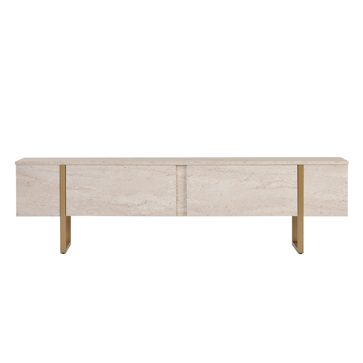 Έπιπλο Τηλεόρασης Seralia Travertine - Χρυσό 180x30x50 εκ. Μελαμίνης