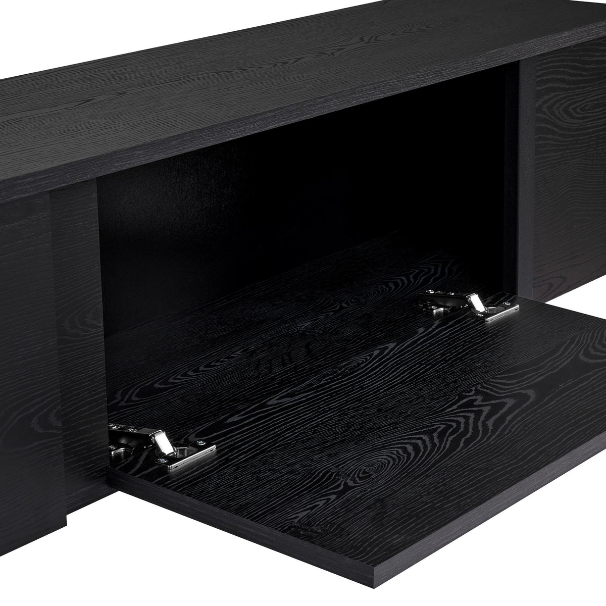 Έπιπλο Τηλεόρασης Seralia Μαύρο Ξύλο - Μαύρο 180x30x50 εκ. Μελαμίνης