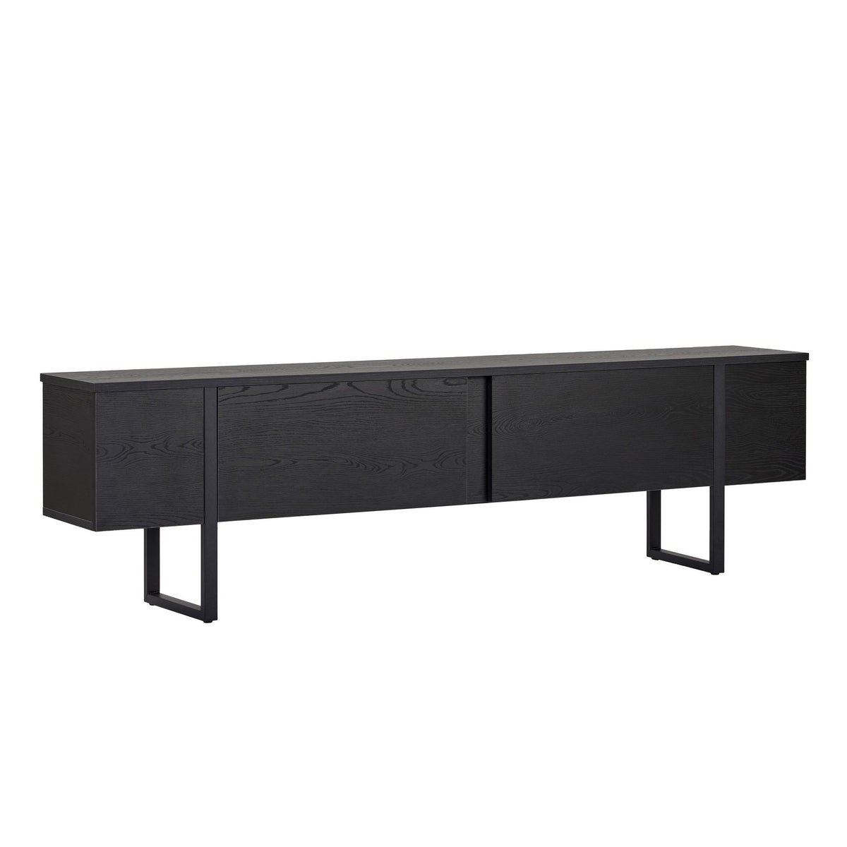 Έπιπλο Τηλεόρασης Seralia Μαύρο Ξύλο - Μαύρο 180x30x50 εκ. Μελαμίνης