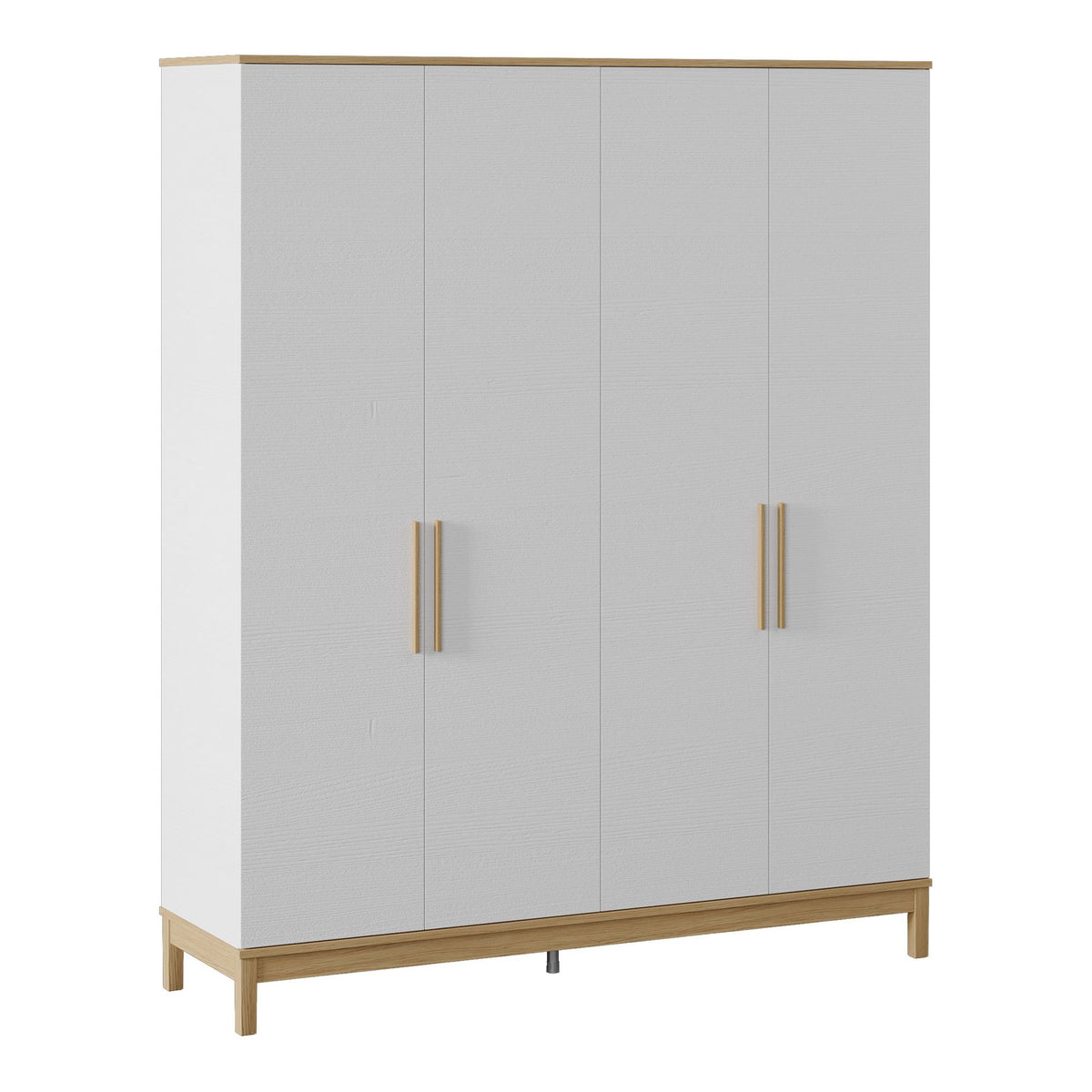 Ντουλάπα Alfios Ξύλο - Λευκό - Δρυς 181.1x52.3x219.85 εκ. Μελαμίνης