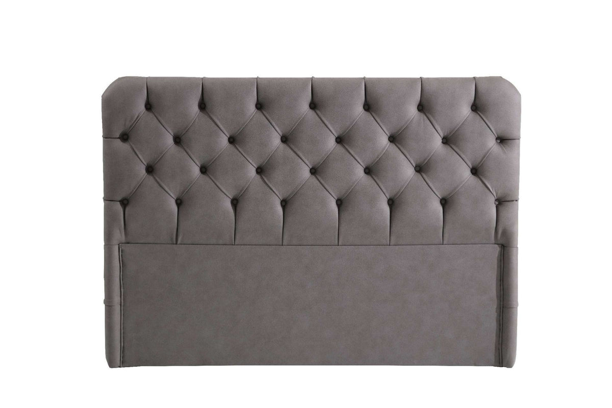 Κεφαλάρι Κρεβατιού Ladon Γκρι 170x12x130 εκ. Μελαμίνης