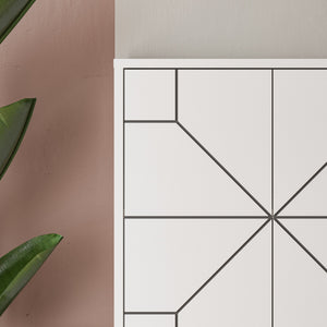 Στήλη Αποθήκευσης Antiparos Με Soft-Close Λευκό 62.6x35.6x136 εκ. Μελαμίνης - Pakobazaar
