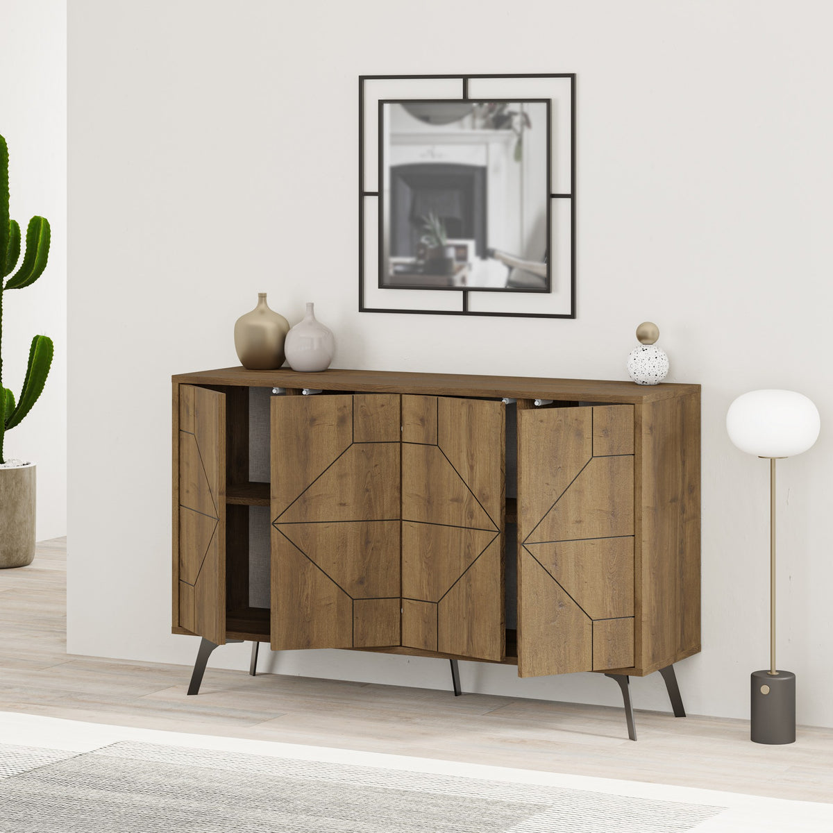 Κονσόλα Antiparos Hitit 123x35x77.4 εκ. Μελαμίνης