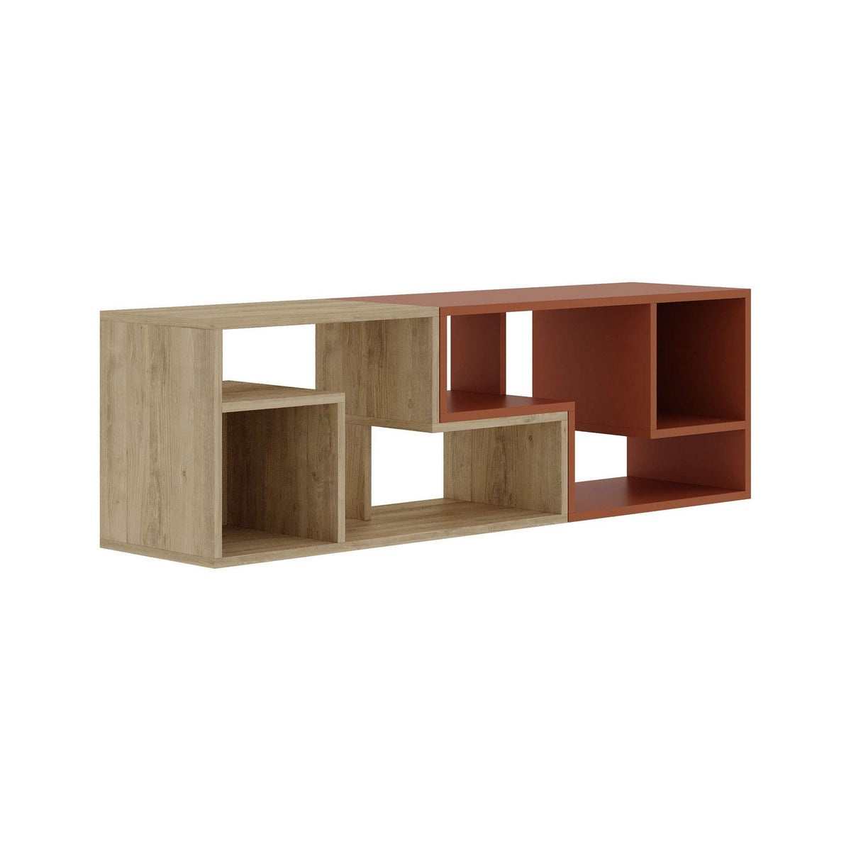 Έπιπλο Τηλεόρασης Mouros Δρυς Sapphire - Κανελί 145x35x44.8 εκ. Μελαμίνης