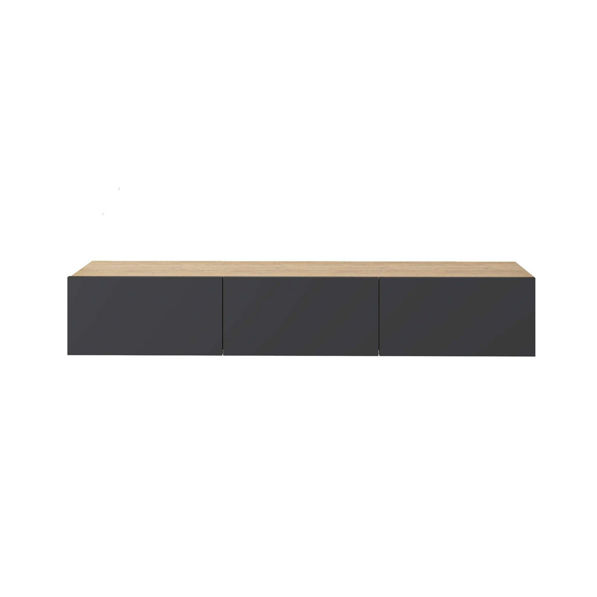 Έπιπλο Τηλεόρασης Pomos Δρυς Sapphire - Ανθρακί 30x30 εκ. Μελαμίνης