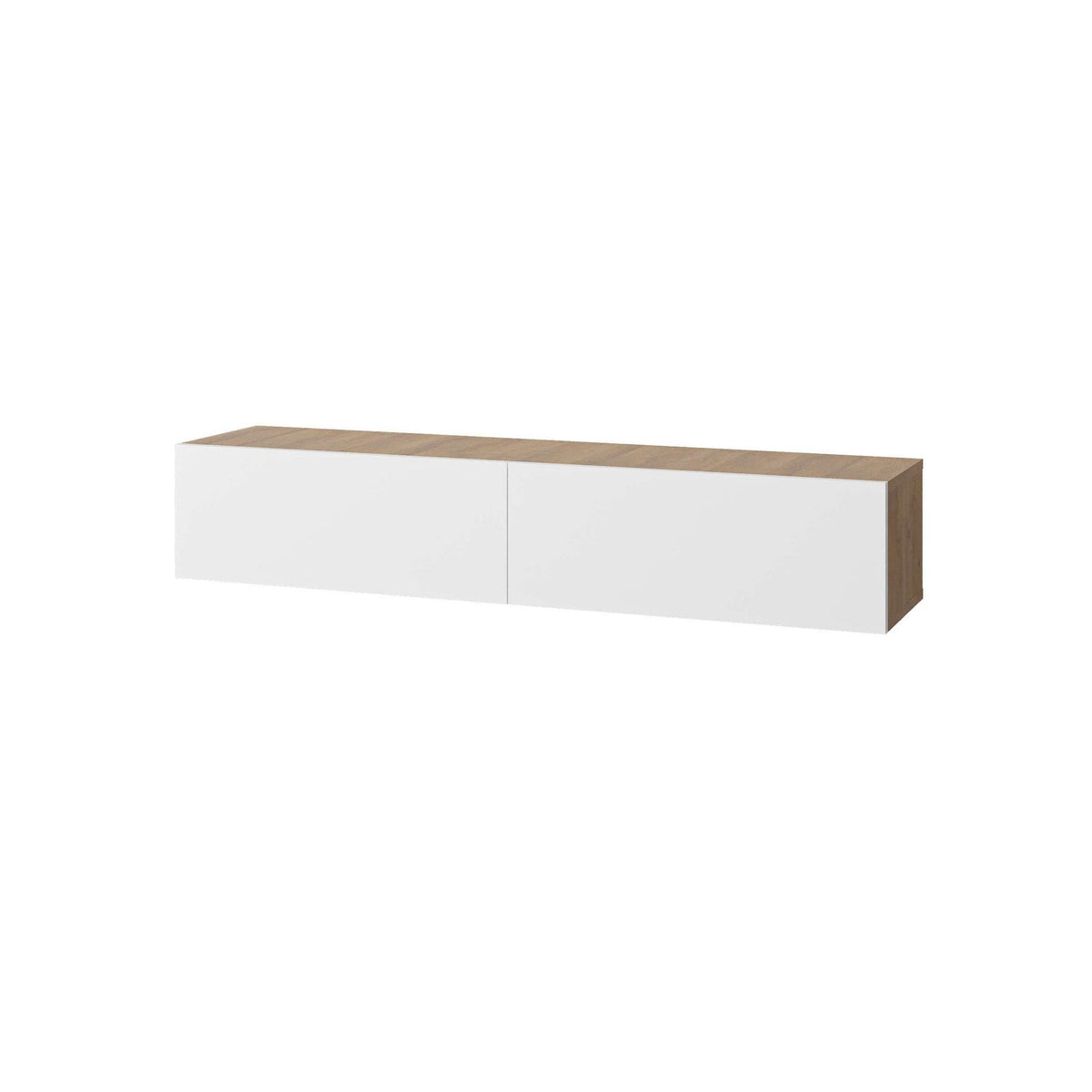 Έπιπλο Τηλεόρασης Pomos Δρυς Sapphire - Λευκό 135x31.7x25 εκ. Μελαμίνης