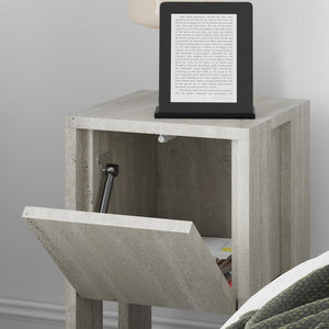 Κομοδίνο Epanomi Travertine 30x30x55 εκ. Μελαμίνης