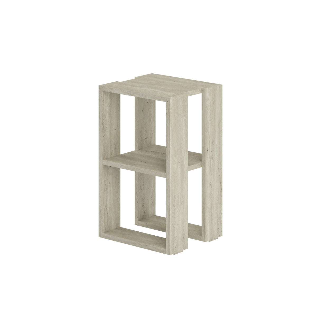 Κομοδίνο Avgeniki Travertine 30x30x55 εκ. Μελαμίνης