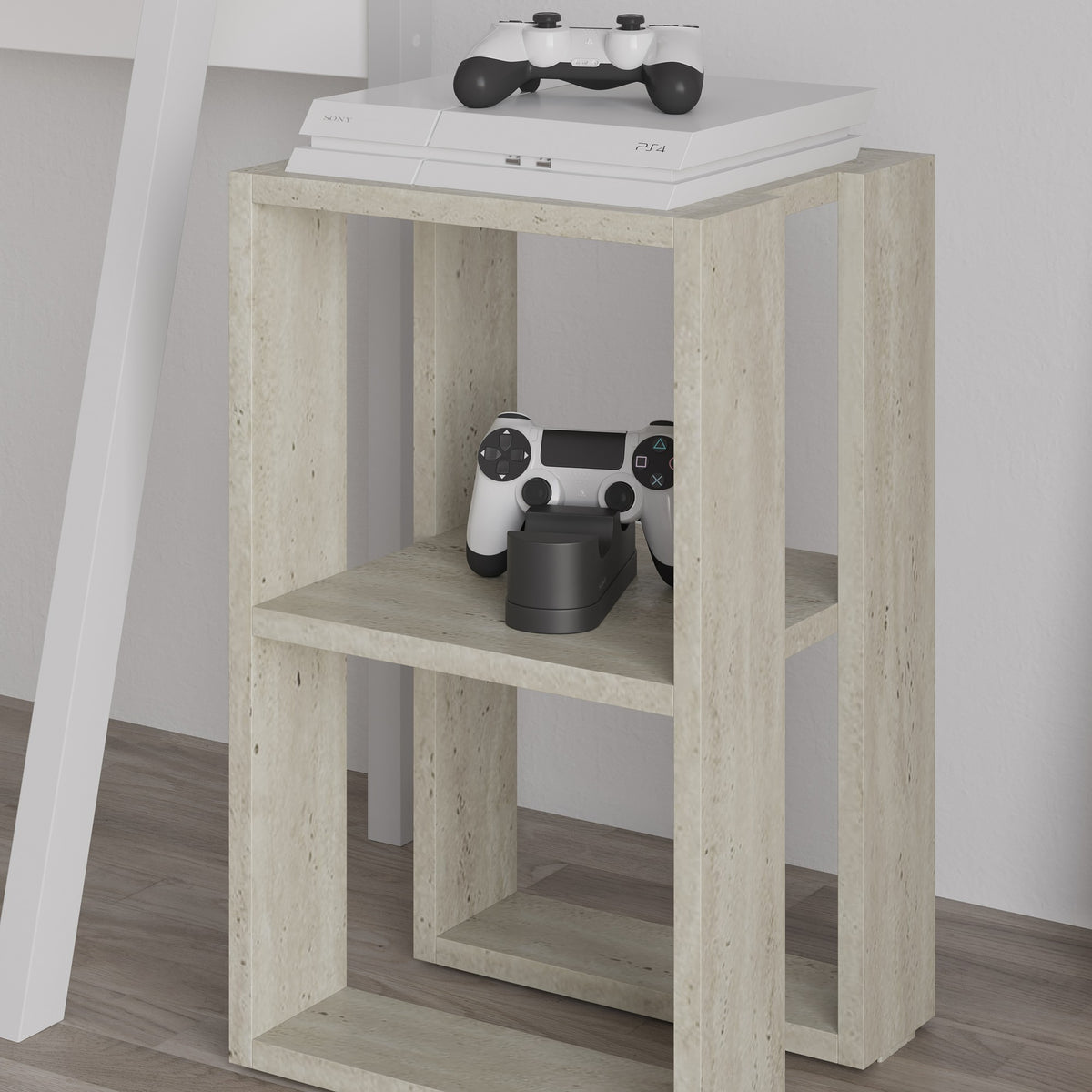 Κομοδίνο Avgeniki Travertine 30x30x55 εκ. Μελαμίνης