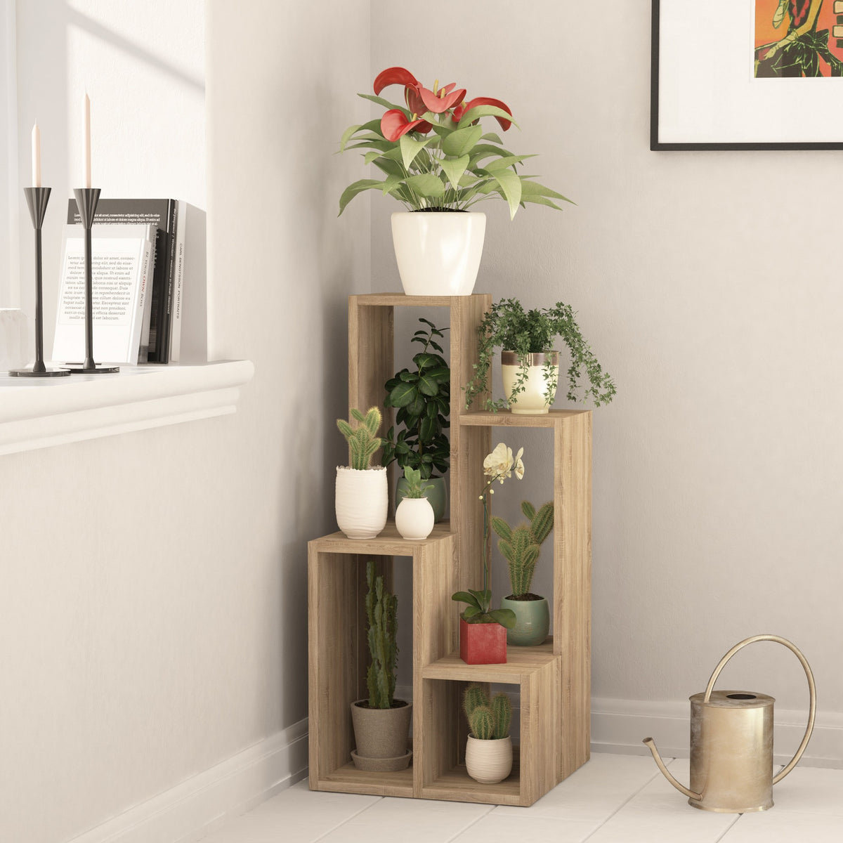 Βιβλιοθήκη Chrisoupoli Δρυς 42x20x89 εκ. Μελαμίνης