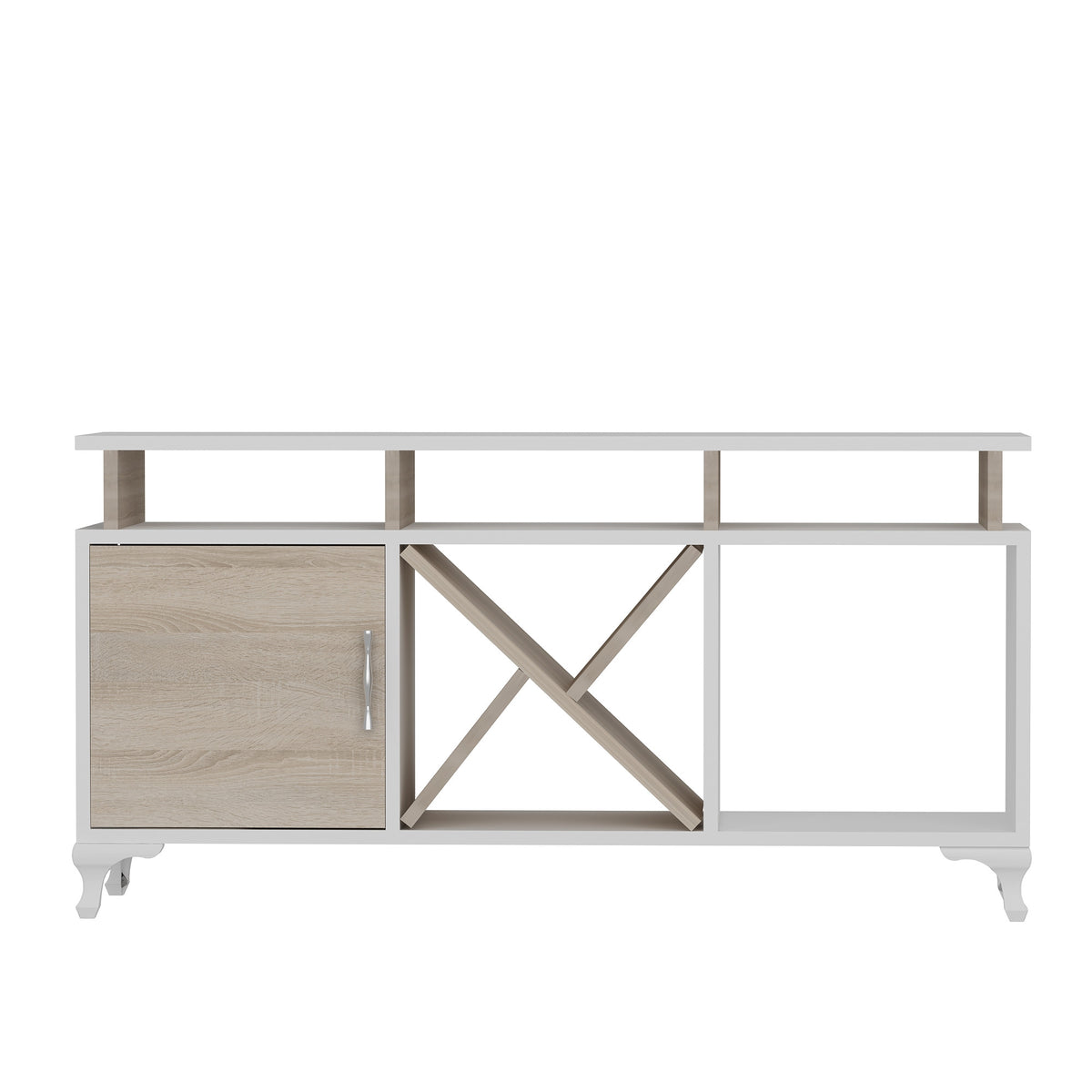 Έπιπλο Τηλεόρασης Megalo Λευκό - Cordoba 120x29.5x53.6 εκ. Μελαμίνης