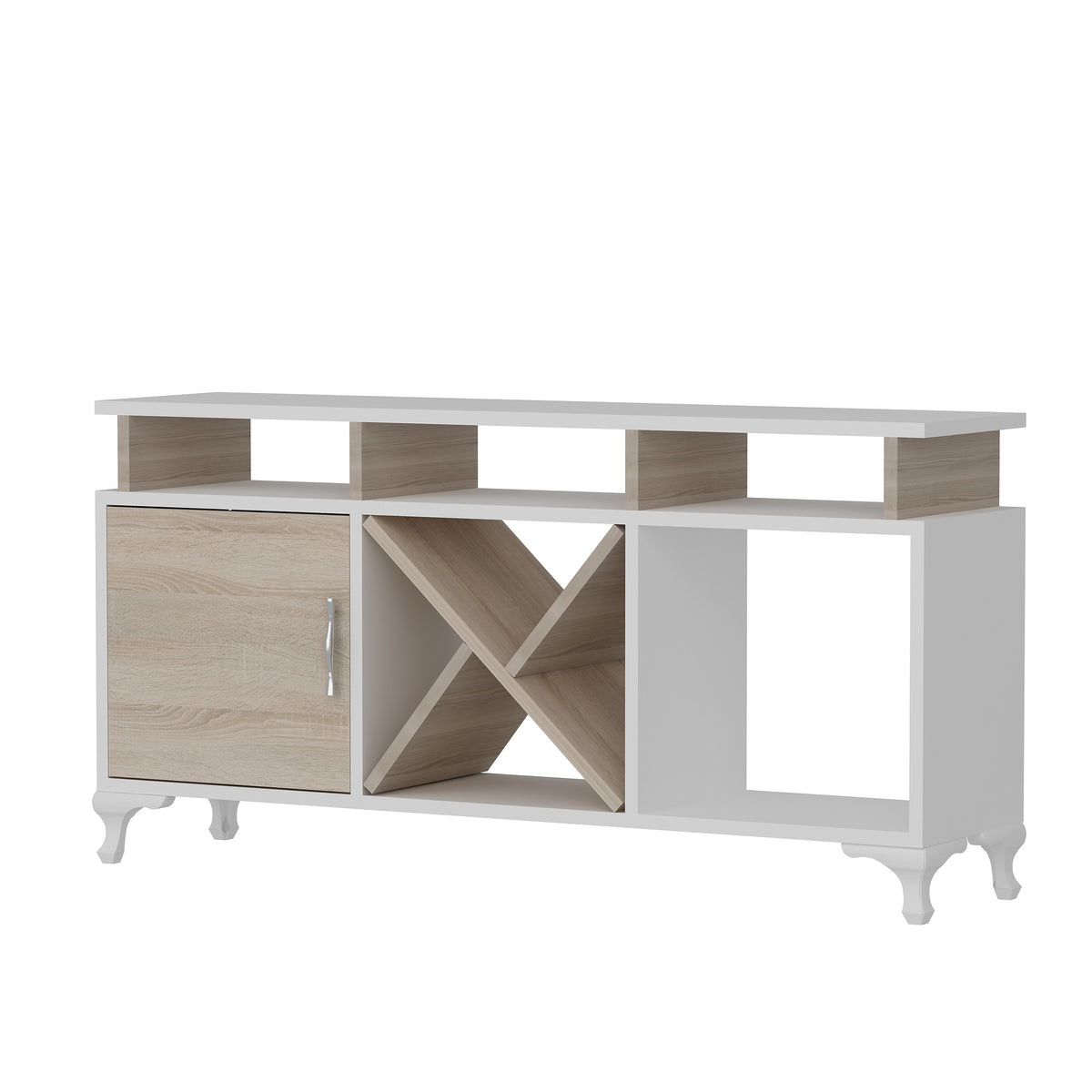 Έπιπλο Τηλεόρασης Megalo Λευκό - Cordoba 120x29.5x53.6 εκ. Μελαμίνης