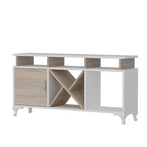 Έπιπλο Τηλεόρασης Megalo Λευκό - Cordoba 120x29.5x53.6 εκ. Μελαμίνης