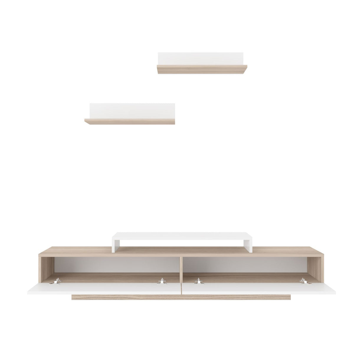 Σύνθεση Τηλεόρασης Afroditi Λευκό - Cordoba 180x31x40 εκ. Μελαμίνης